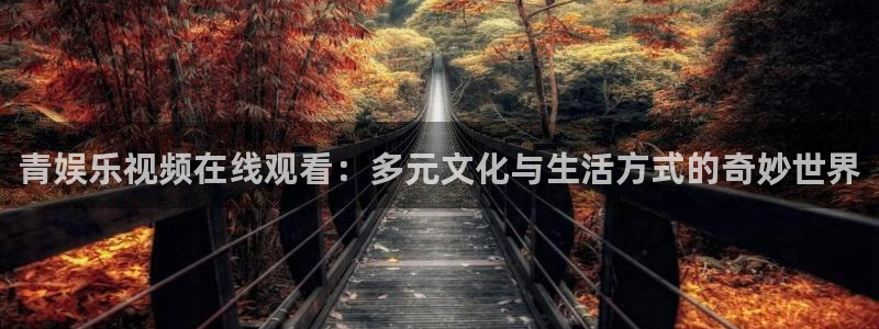 新航娱乐集团总部：青娱乐视频在线观看：多元文化与生活方式的奇妙世界