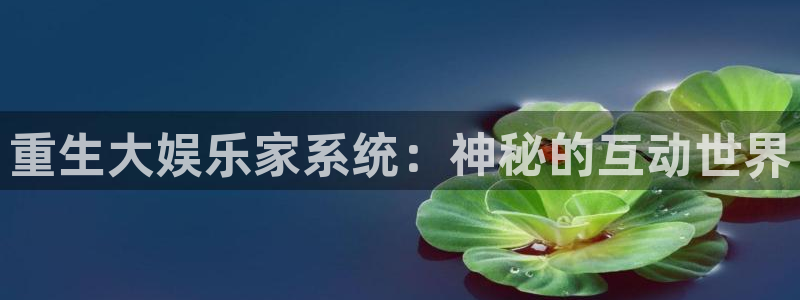 新航娱乐体育和杏耀是哪个公司的：重生大娱乐家系统：神秘的互动世界