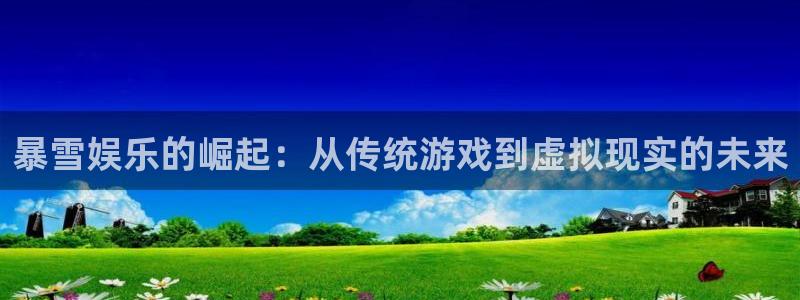 新航娱乐体育官网登录：暴雪娱乐的崛起：从传统游戏到虚拟现实的未来
